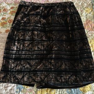 Velvet wrap around skirt